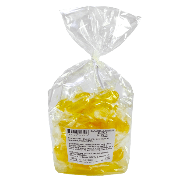 caramelle-ripiene-di-miele-gusto-miele-tabella nutrizionale