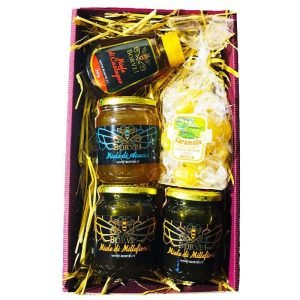 scatola-regalo-miele-caramelle-millefiori-castagno-borvei-apicoltura