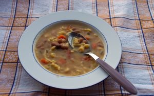 PASTA E FAGIOLI CON GOCCE DI MIELE