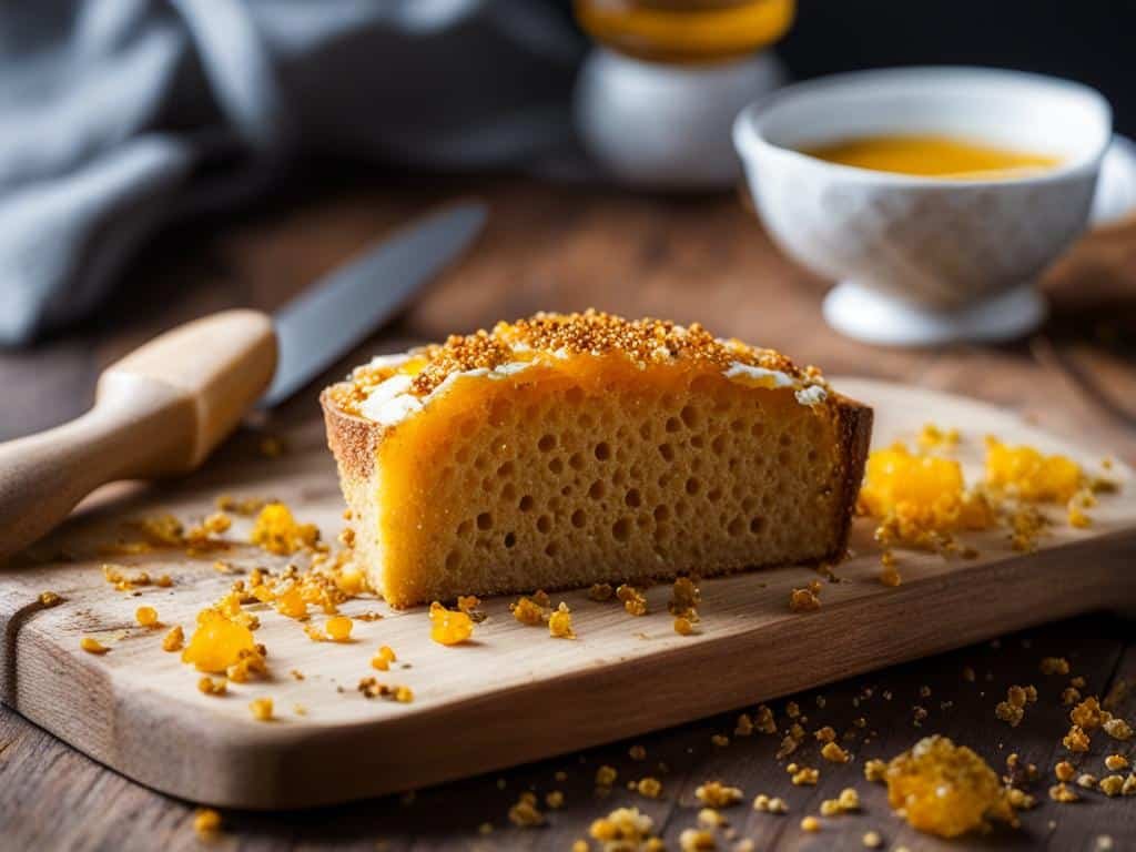 fetta di pane con miele