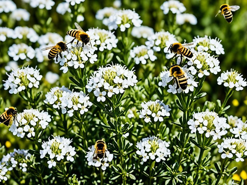 fioritura del timo bianco
