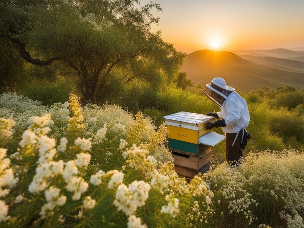 produzione del miele di acacia