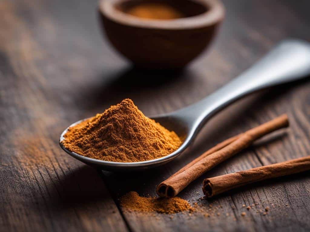 cannella in un cucchiaio cannella in un cucchiaio