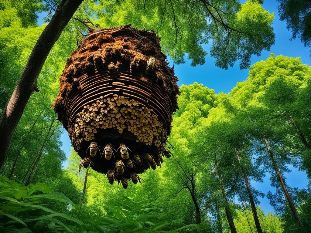 Habitat del calabrone asiatico