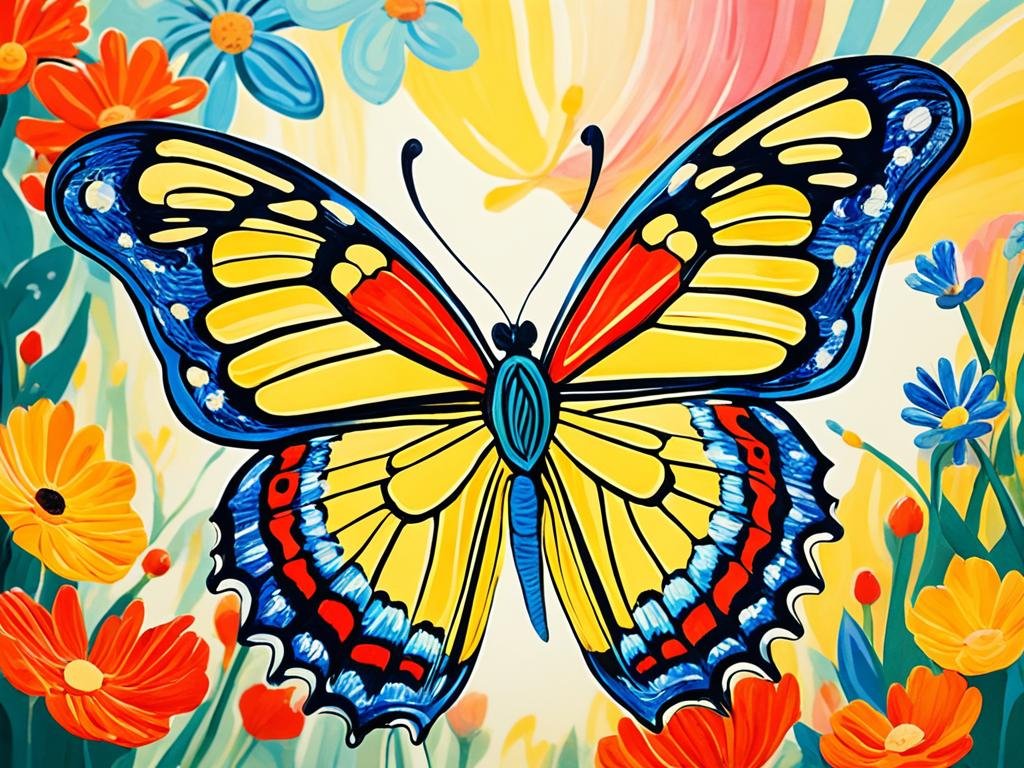 arte visiva farfalla