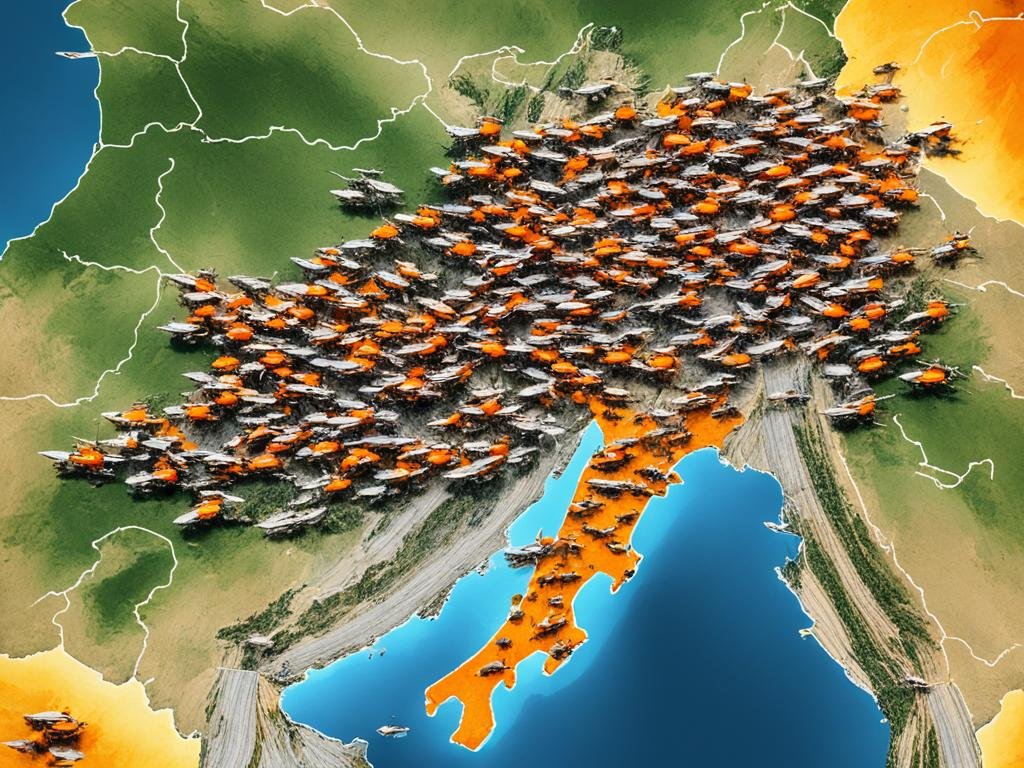 Diffusione vespa vellutina in Italia