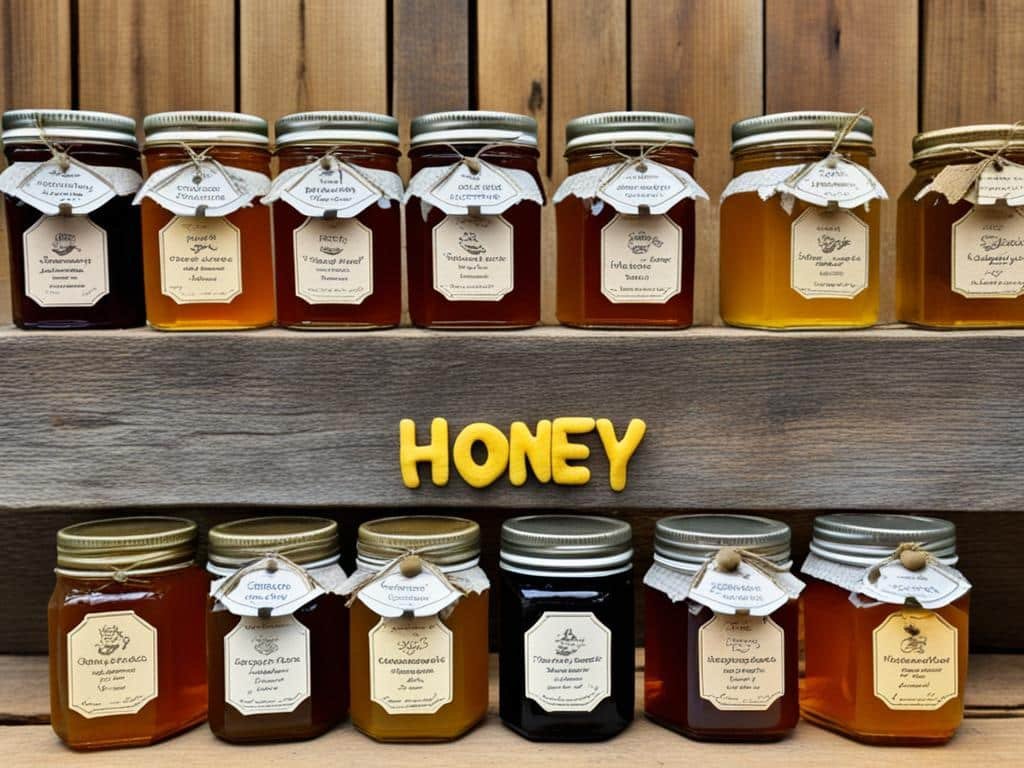 Varie varietà di miele per abbinare il tè