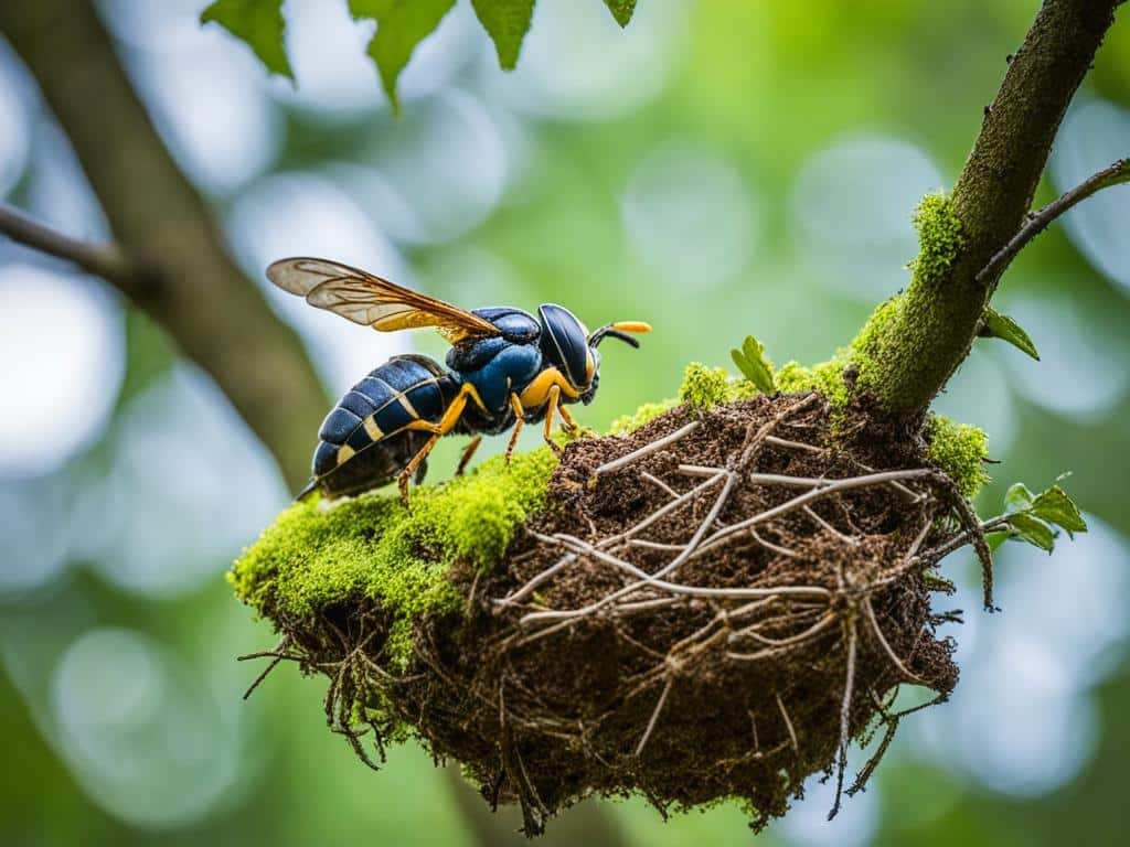 nidificazione vespa vellutina