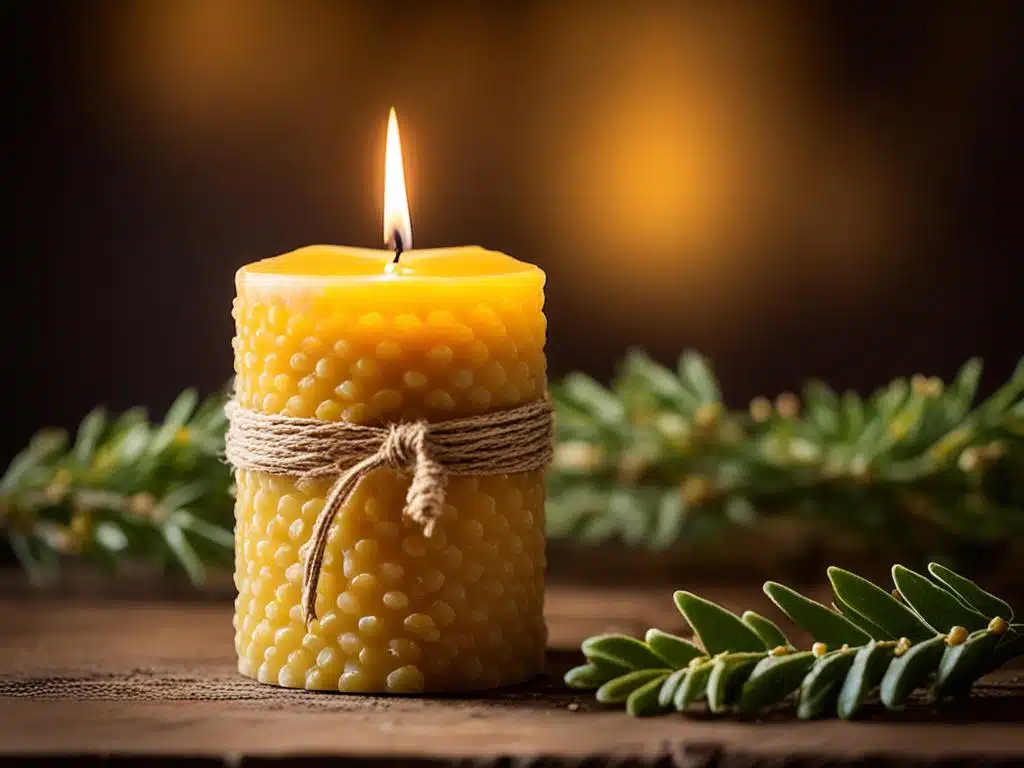 Candele Di Cera D'api Blu - Senza Profumo E Senza Fumo Per Atmosfere Romantiche - Foto 4