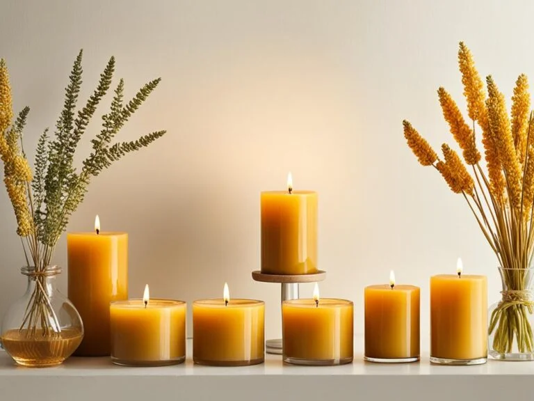 BeeTheLight - Candele in pura cera d'api, non profumate, senza fumo e combustione pulita, atossiche, con profumo di miele naturale e leggero, 4 ore di combustione, 3,8 x 1,3 cm, candele fatte
