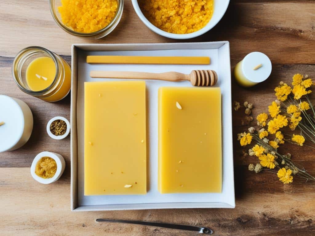 Materiali per fare candele di cera d'api