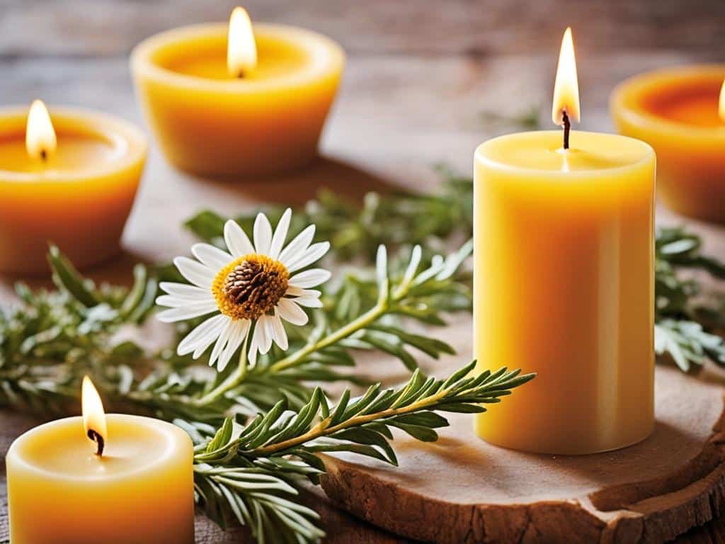 candele di cera d'api