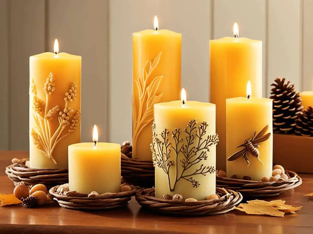 Set 10 Candele Di Cera D'Api Pura, Prodotte In Germania, Per Avvento E Natale, Profumo Naturale Di Miele