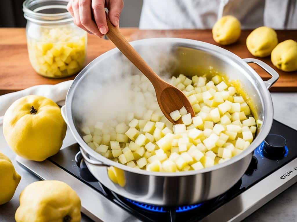 preparazione confettura mele cotogne