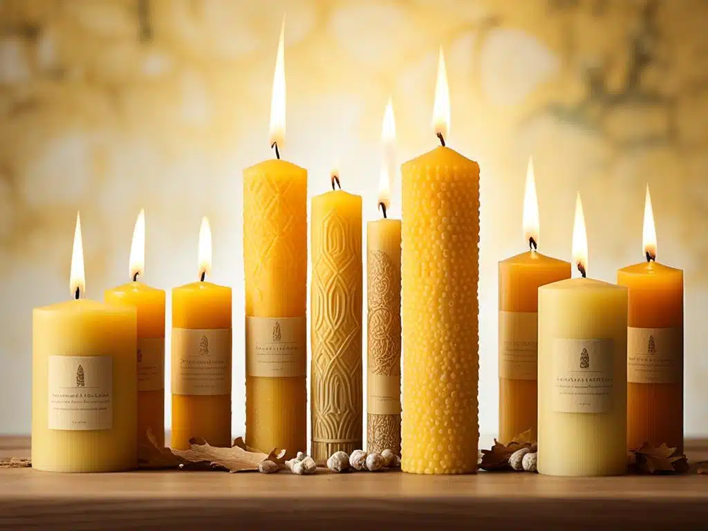 storia delle candele di cera d'api