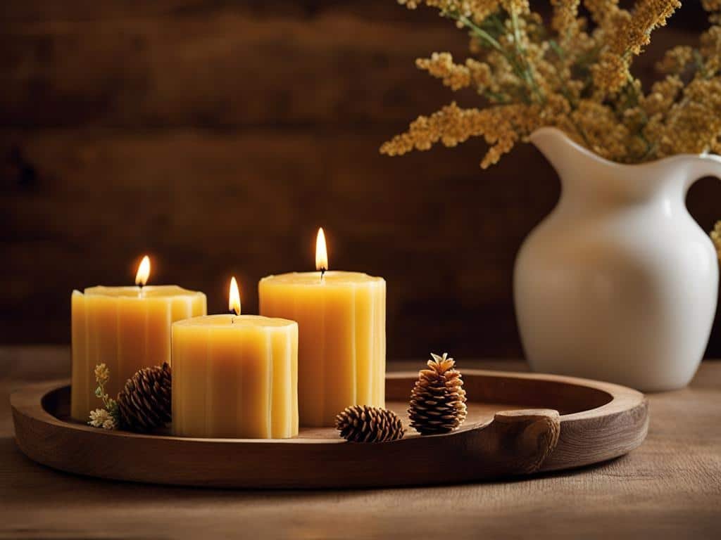 utilizzo della cera d'api per le candele