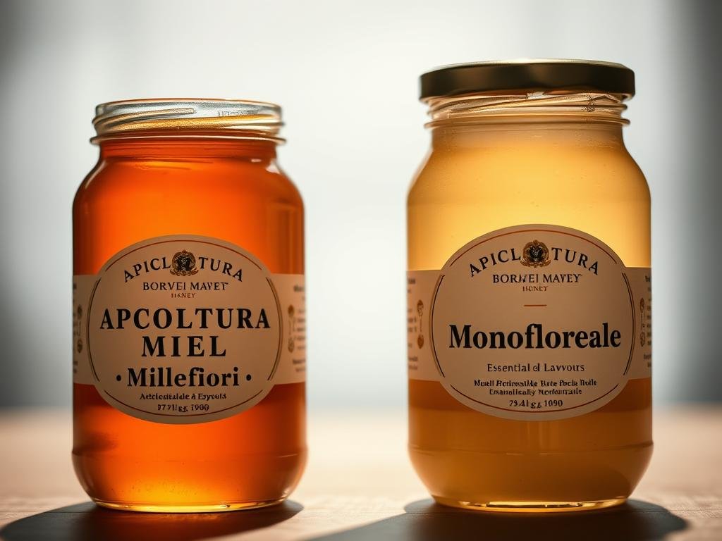 Confronto miele Millefiori e Monofloreale