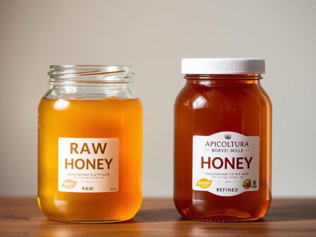 Confronto nutrizionale miele grezzo e raffinato