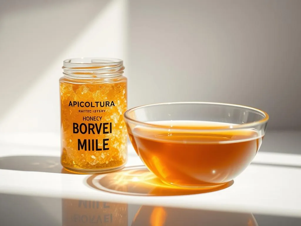 Miele cristallizzato e liquido Miele cristallizzato e liquido