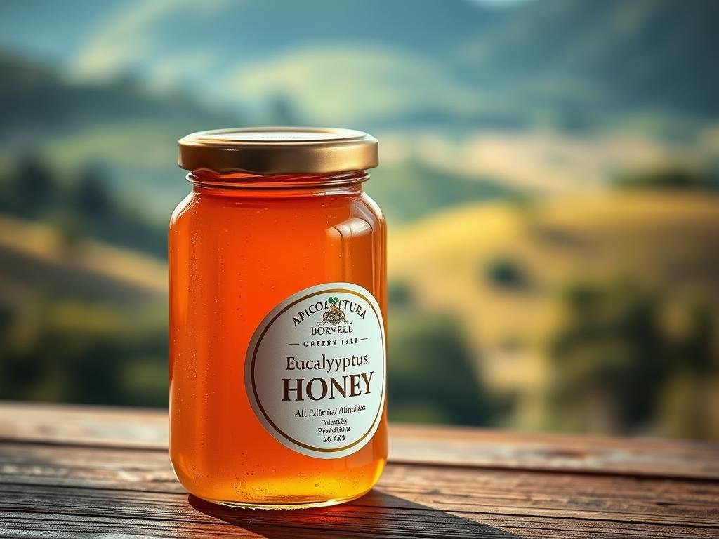 Miele di eucalipto in vasetto