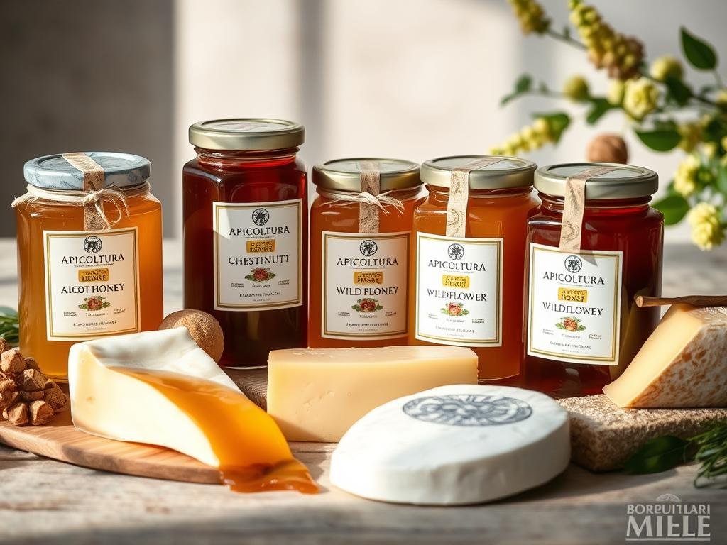 Mieli monoflorali e formaggi