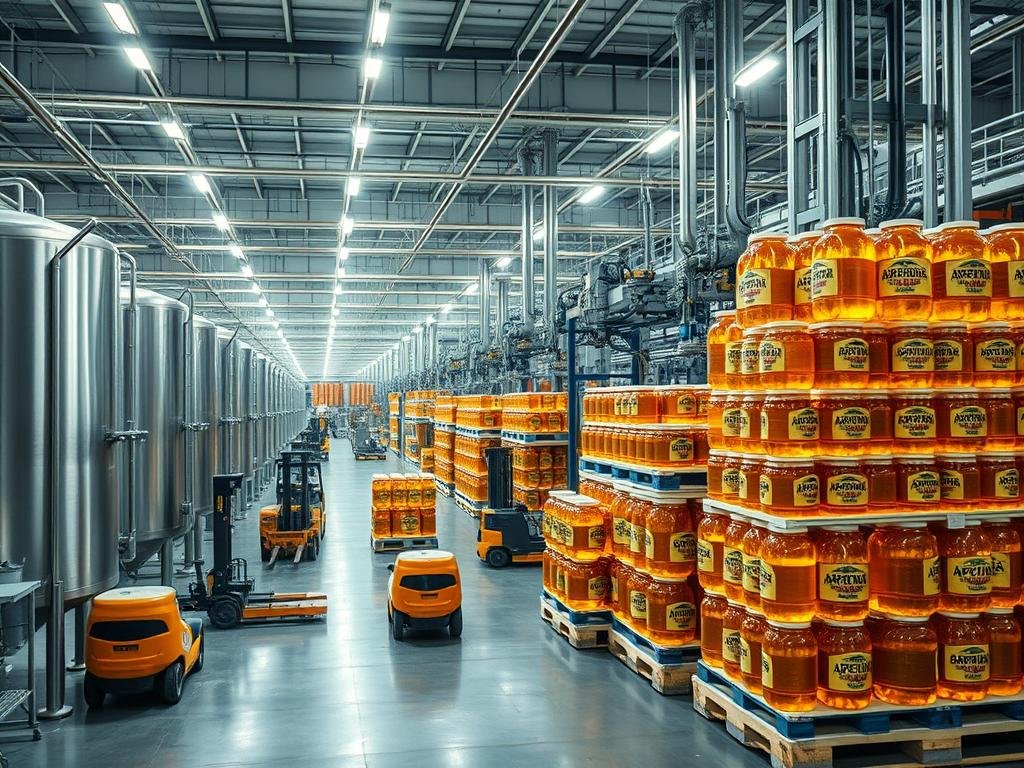 Produzione industriale di miele