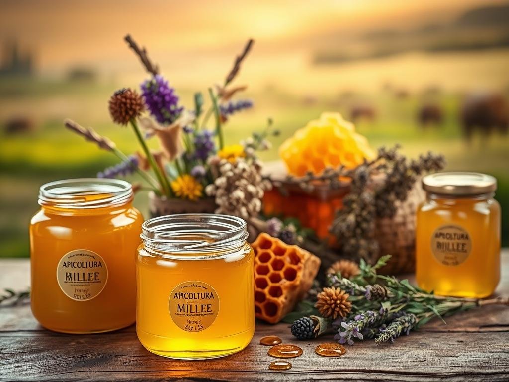 Selezione di miele profumato naturale Selezione di miele profumato naturale