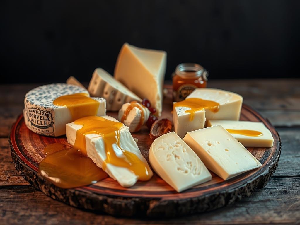 Tagliere di formaggi e miele