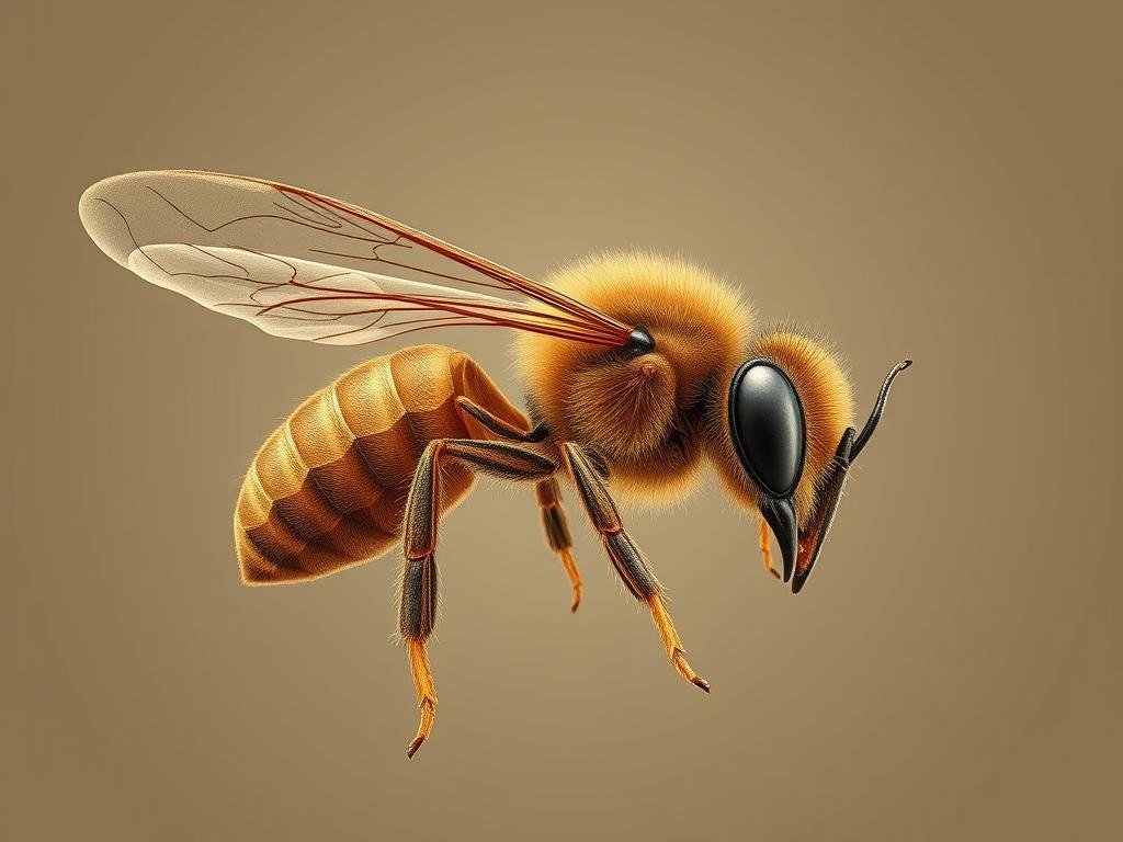 A highly detailed, anatomical cross-section of the intricate structure of an bee's stinger, showcasing its sharp, barbed design and precise engineering. Rendered in a muted, earthy palette with a technical, scientific illustration style, inspired by classical entomological studies. The stinger is depicted in a neutral, clinical setting, bathed in soft, directional lighting that highlights its complex inner workings. APICOLTURA BORVEI MIELE A highly detailed, anatomical cross-section of the intricate structure of an bee's stinger, showcasing its sharp, barbed design and precise engineering. Rendered in a muted, earthy palette with a technical, scientific illustration style, inspired by classical entomological studies. The stinger is depicted in a neutral, clinical setting, bathed in soft, directional lighting that highlights its complex inner workings. APICOLTURA BORVEI MIELE