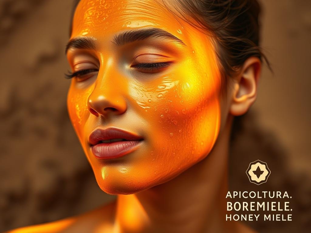 Maschera Viso Lavabile In Cotone 100% Tonalità Miele, Con Tasca Per Filtro, Confezione Singola - 3