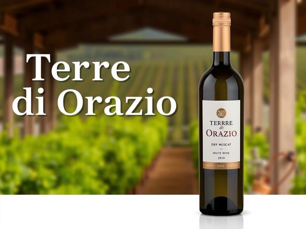 Genera un'immagine del vino Terre di Orazio - Bianco Dry Muscat Genera un'immagine del vino Terre di Orazio - Bianco Dry Muscat