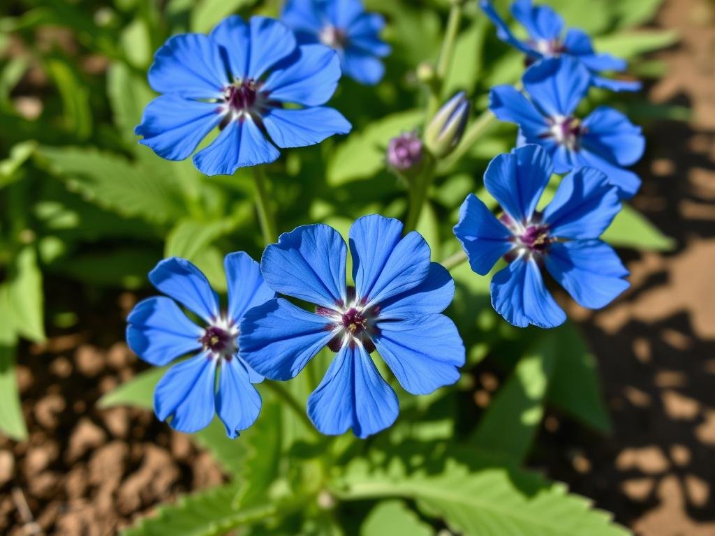 Genera un'immagine della Borragine in fiore Genera un'immagine della Borragine in fiore