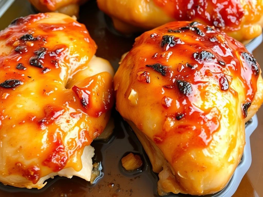 Immagina un pollo al miele cotto alla perfezione, con una crosta dorata e un interno succoso.