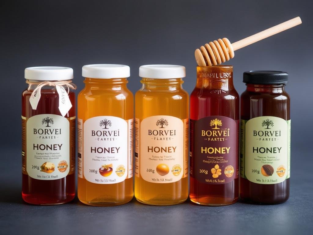 Immagine dei mieli artigianali Borvei