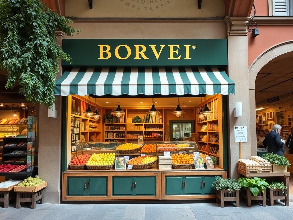 Immagine del punto vendita Borvei presso il Mercato delle Erbe a Bologna Immagine del punto vendita Borvei presso il Mercato delle Erbe a Bologna