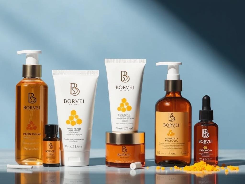 Immagine della gamma di prodotti Borvei a base di propoli