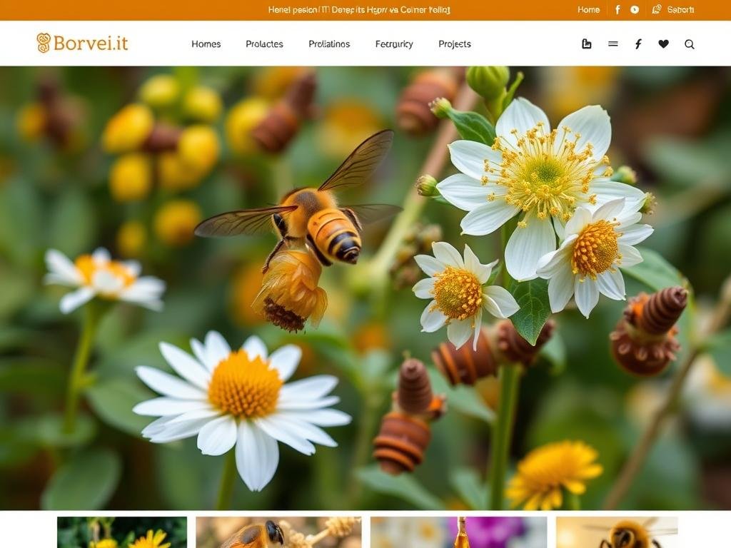 Immagine dello shop online Borvei.it con una varietà di piante mellifere