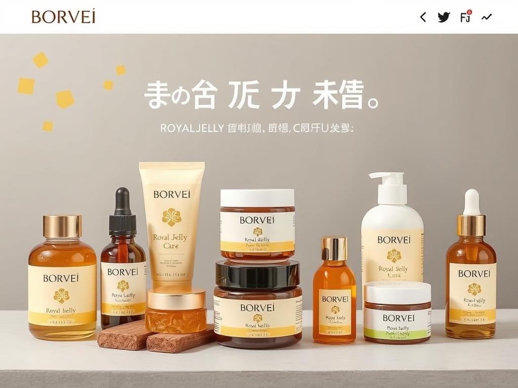 Immagine dello shop online di Borvei con una varietà di prodotti a base di pappa reale