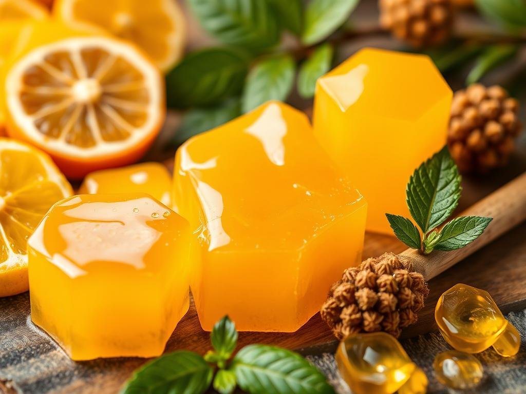 Immagine di pappa reale fresca e prodotti derivati