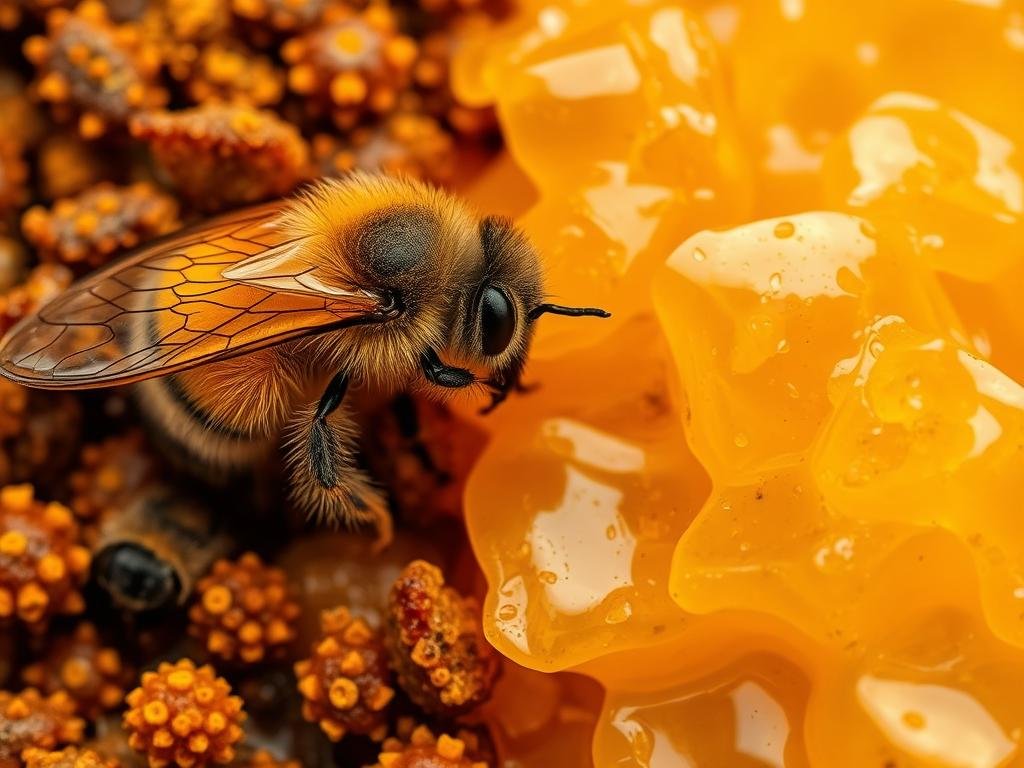 Immagine di polline e pappa reale