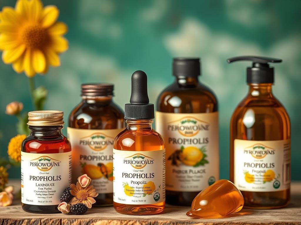 Immagine di prodotti a base di propoli