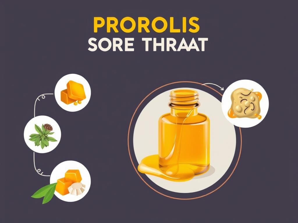 Immagine di propoli utilizzata per trattare mal di gola