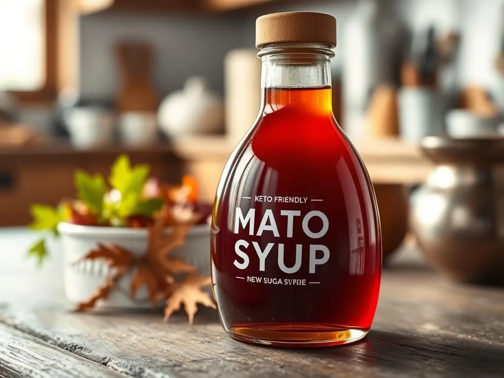Immagine di sciroppo d'acero keto-friendly Immagine di sciroppo d'acero keto-friendly