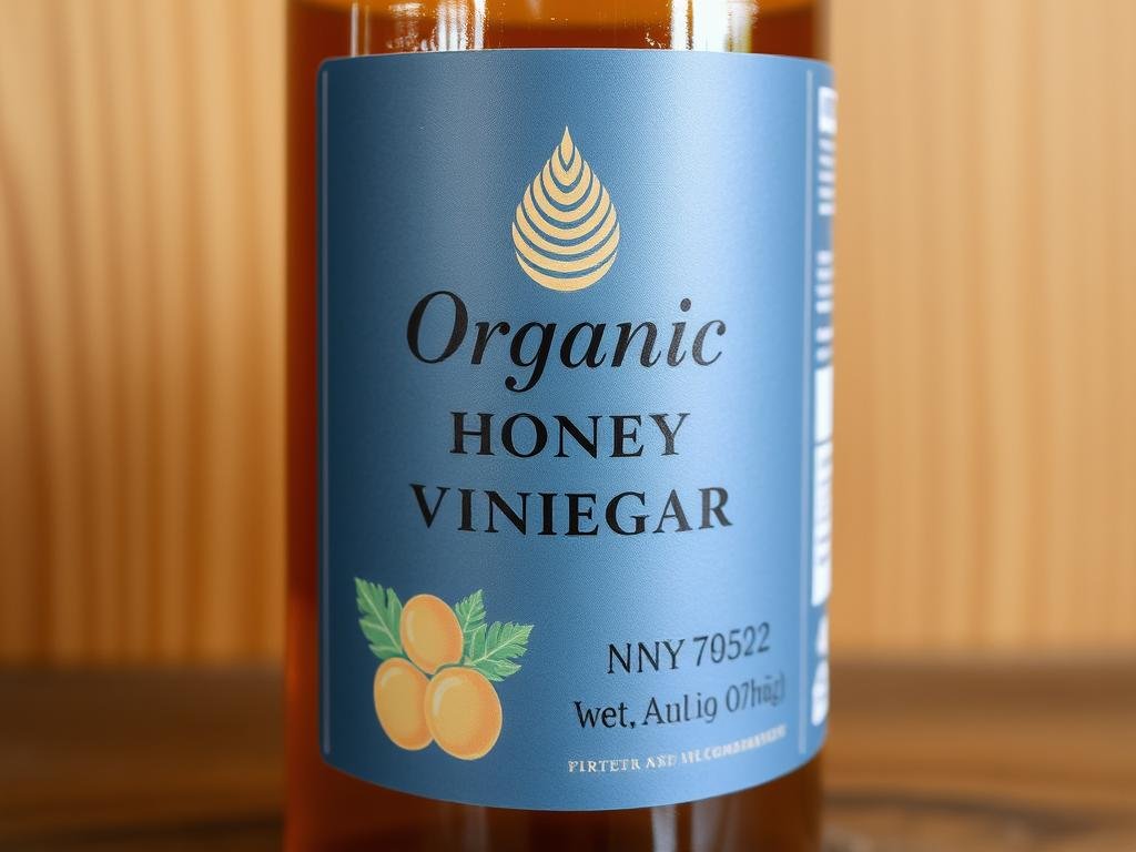 Immagine di un aceto di miele biologico non pastorizzato