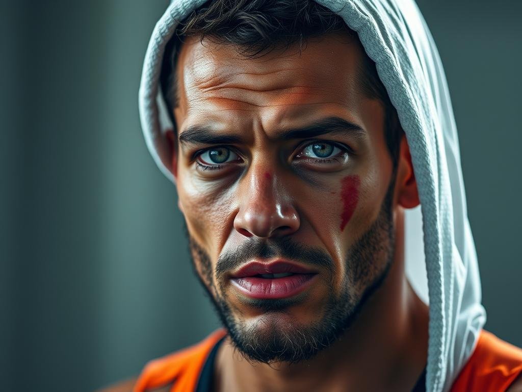 Immagine di un atleta che si riprende da un infortunio sportivo grazie al trattamento con veleno d'api