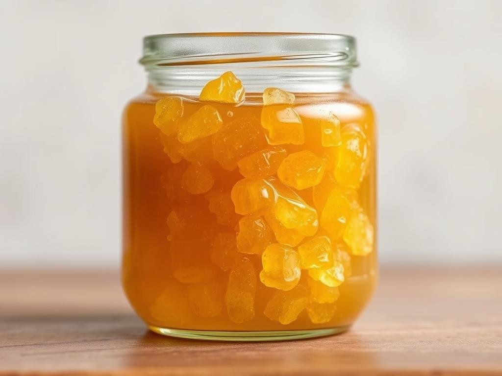Immagine di un barattolo di miele cristallizzato