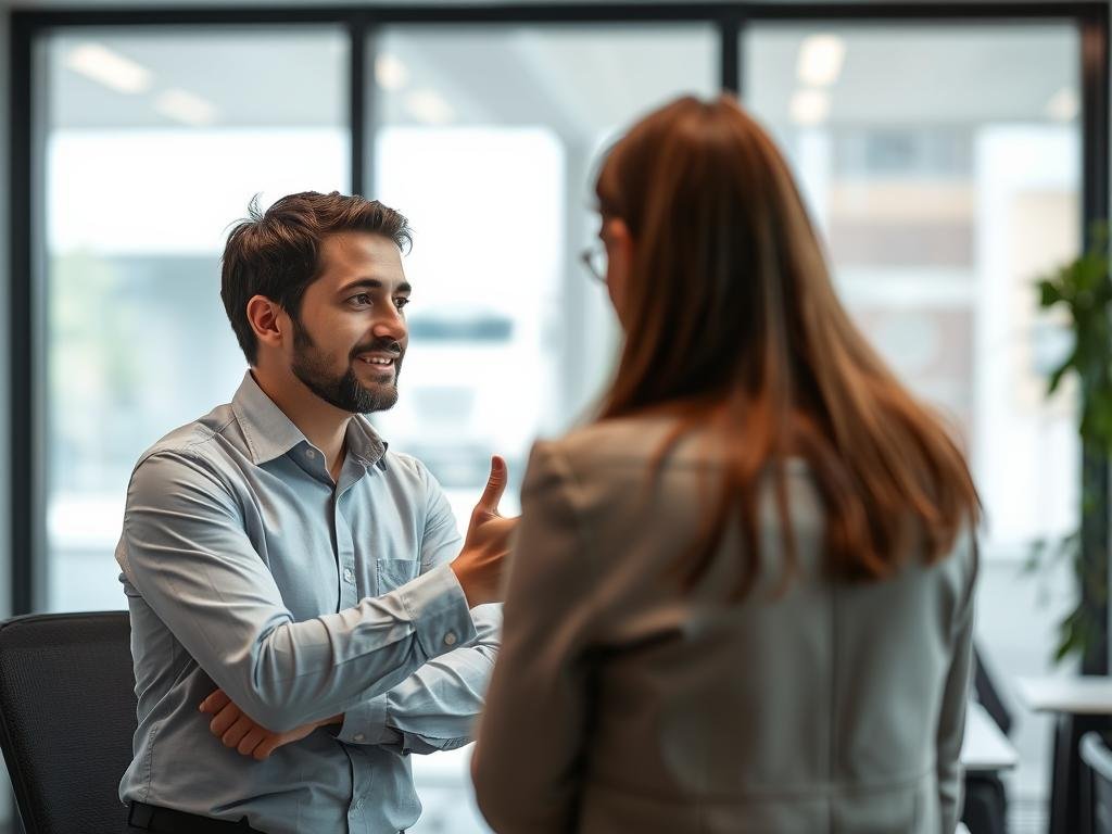 Immagine di un consulente Borvei con un cliente Immagine di un consulente Borvei con un cliente