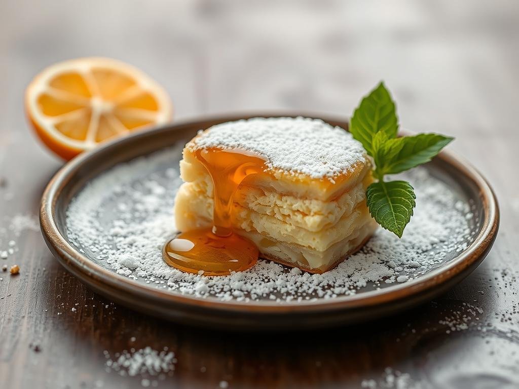 Immagine di un dolce preparato con miele di acacia