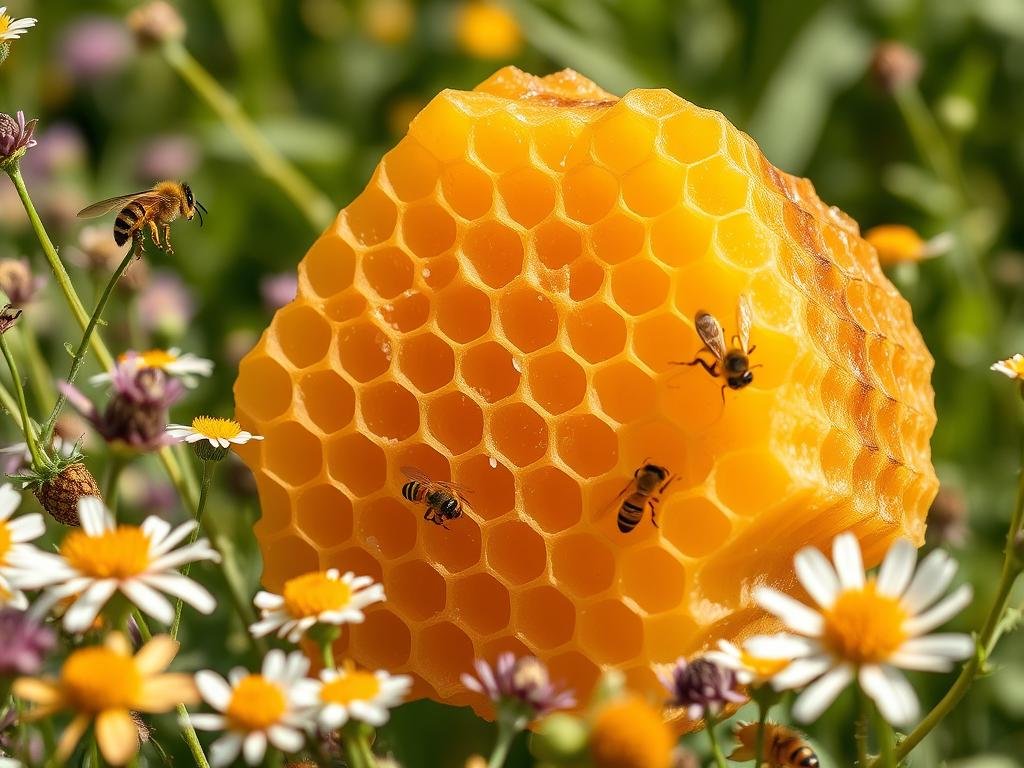 Immagine di un favo di miele italiano