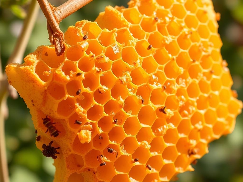 Immagine di un favo di miele millefiori artigianale